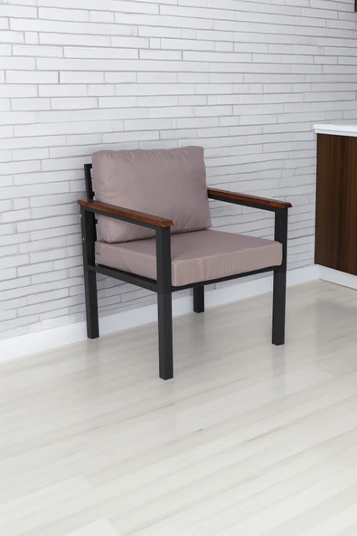 NEOKAS Bahce Mobilyası, 1 Tekli Koltuk, Modern Balkon Mobilyası, Kafe Oturma Takımı, Teras Koltugu, ürün görseli 1