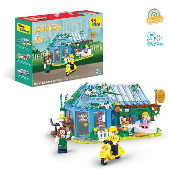 Ogi Mogi Toys Eğitici Bloklar Kahve Evi 642 Parça Yapı Seti ürün görseli 1
