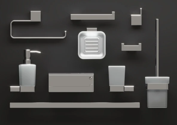 Line Bathroom MOON BORNOZ ASKILIK 127101 Krom - Resim 2