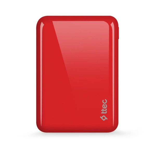 OUTLET Ttec ReCharger S 2A Powerbank 10000 mAh Kırmızı - 2BB174K (BU ÜRÜN OUTLETTİR) ürün görseli 1