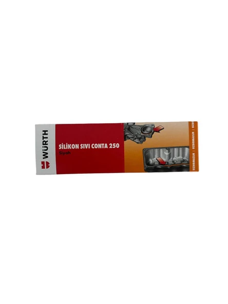 WÜRTH SİLİKON SIVI CONTA SİYAH 250°C ISIYA DAYANIKLI 85GR ürün görseli 1