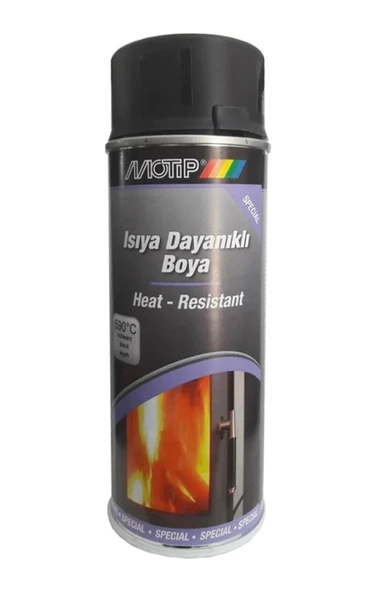 MOTİP ISIYA DAYANIKLI SPREY BOYA SİYAH 400 ML ürün görseli 1