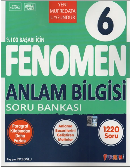 Fenomen 6.Sınıf Anlam Bilgisi soru Bankası ürün görseli 1