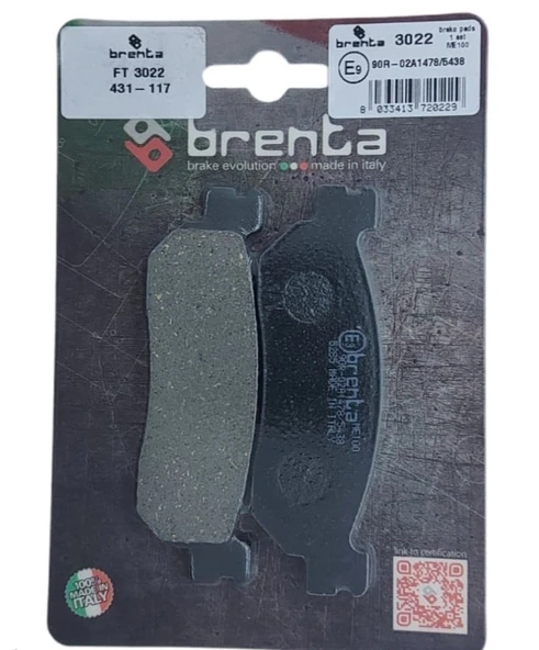 Yamaha T 105 E Crypton Brenta Ön Fren Balata Ob ürün görseli 1
