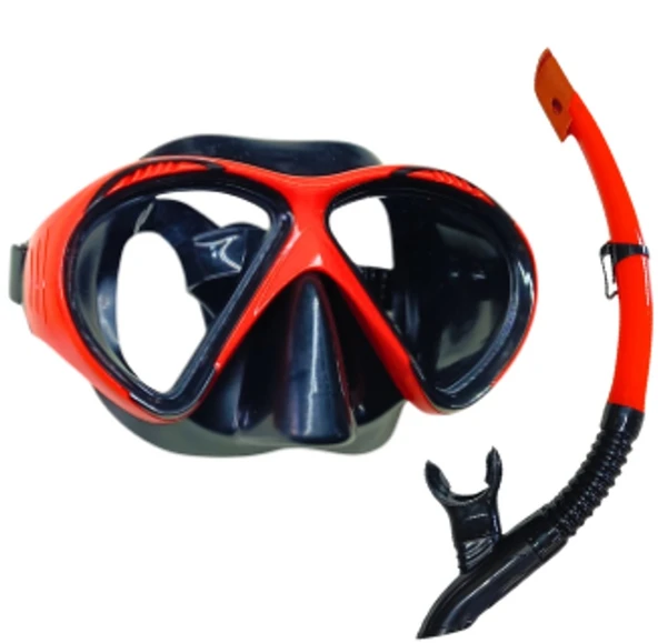 Star Diving Dalış Maskesi ve Snorkel Yetişkin - 51711-KIRMIZI ürün görseli 1