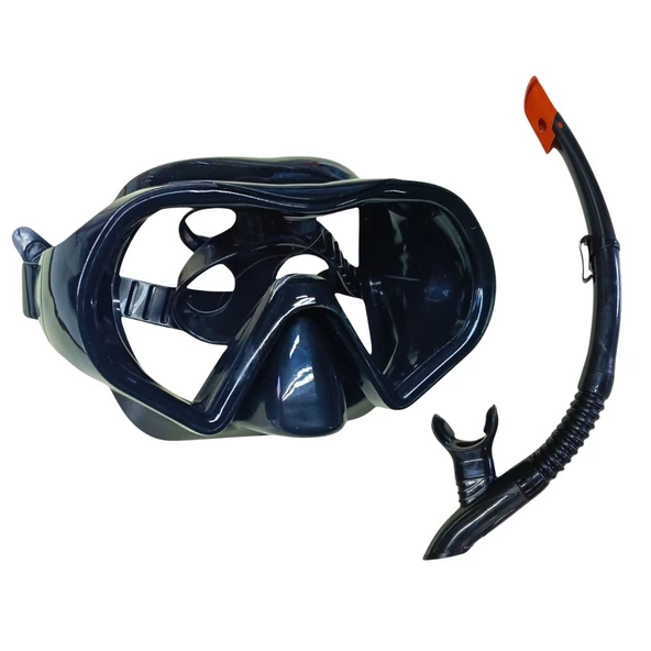 Star Diving Dalış Maskesi ve Snorkel Yetişkin - 51712-SİYAH ürün görseli 1