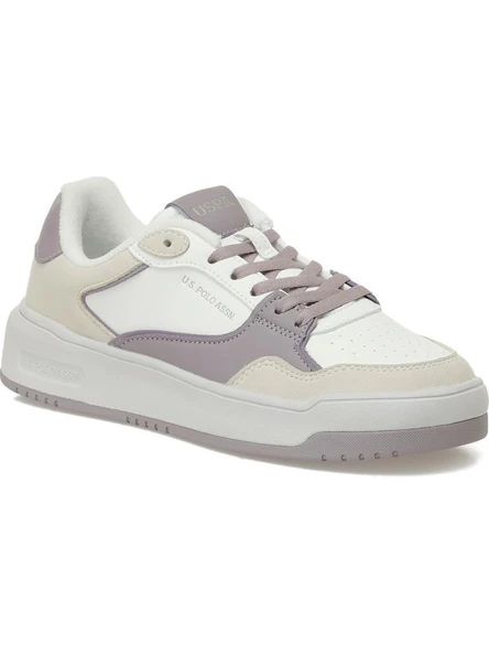 U.S.POLO ASSN TIANA 5PR BEYAZ LILA COMFORT CASUAL SPOR AYAKKABISI ürün görseli 1