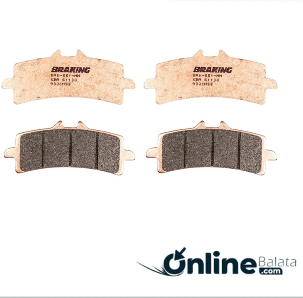 Trıumph Street Trıple Rs 765 2017-2020 Braking Sinterli Ön Fren Balata 2 Takım Ob93055 ürün görseli 1