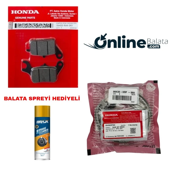 Honda Activa 125 2023 Sonrası Fren Balata Takımı Ön Ve Arka Ob4298 ürün görseli 1
