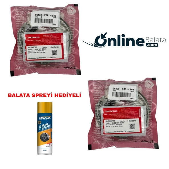 Honda Beat 100 Fren Balata Takımı Ön Ve Arka Ob4290 ürün görseli 1