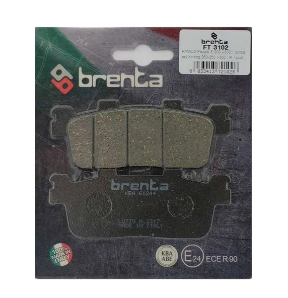 Kymco People S 250 İe Brenta Arka Fren Balata Ob1687 ürün görseli 1
