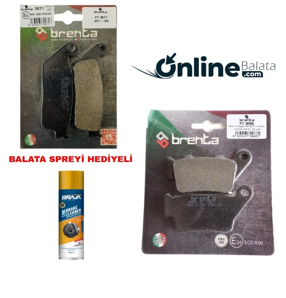 Yamaha Wr 125 R/X Brenta Fren Balata Takımı Ön Ve Arka Ob4263 ürün görseli 1