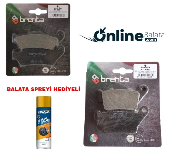 Bajaj Discover 125 T Brenta Fren Balata Takımı Ön Ve Arka Ob4234 ürün görseli 1