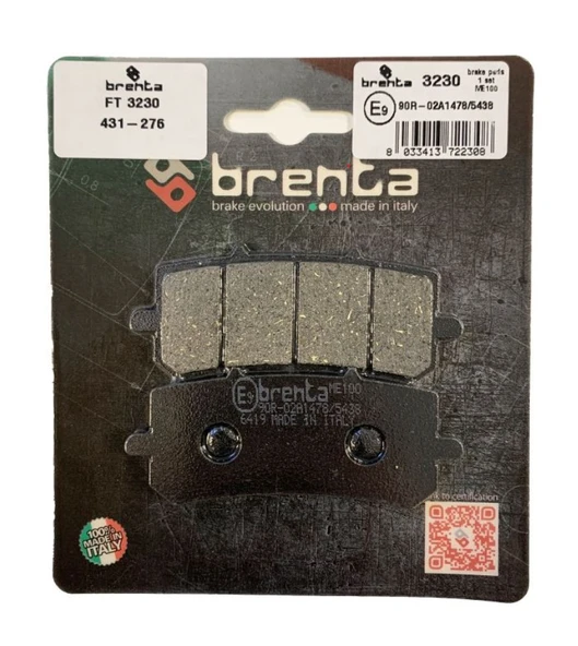 Mondial Ressivo 250 Brenta Ön Fren Balata Ob ürün görseli 1