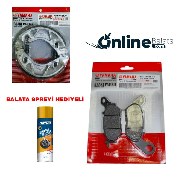 Yamaha Delight 115 Fren Balata Takımı Ön Ve Arka Ob4312 ürün görseli 1