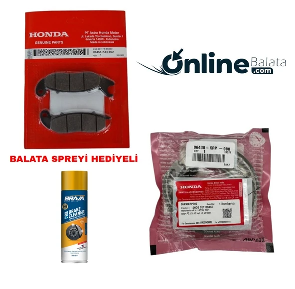 Honda Pcx 125 21 Ve Sonrası Fren Balata Takımı Ön Ve Arka Ob4300 ürün görseli 1
