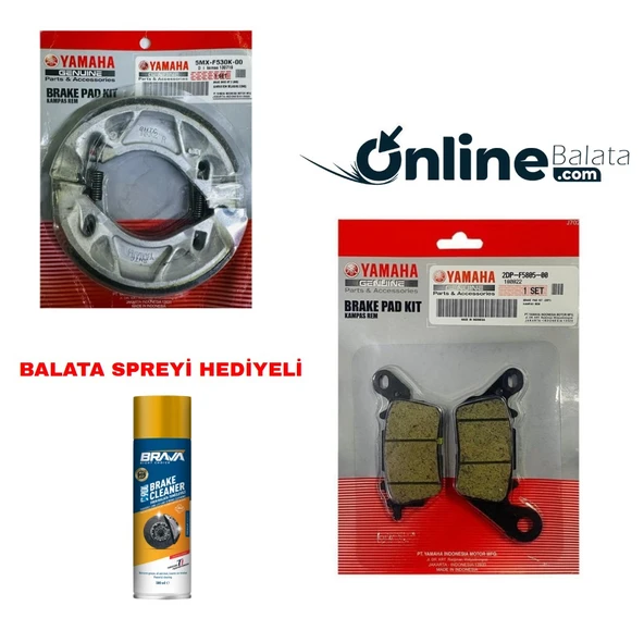 Yamaha Delight 125 Fren Balata Takımı Ön Ve Arka Ob4313 ürün görseli 1