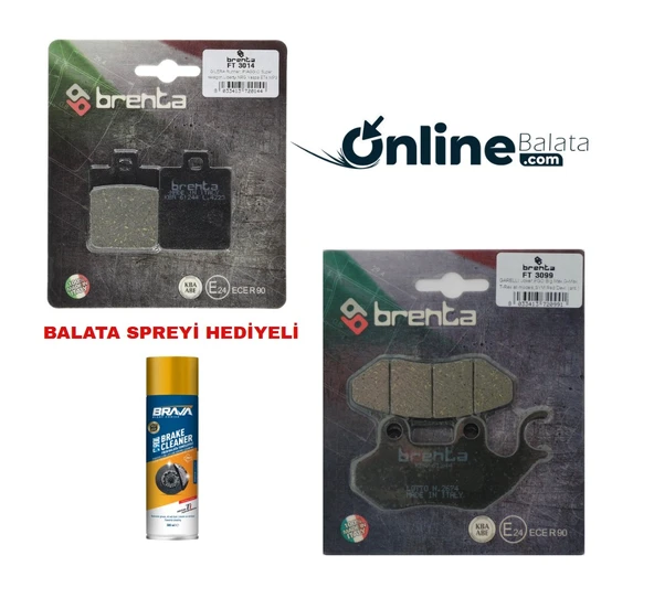 Sym Fıddle 3 125 Brenta Fren Balata Takımı Ön Ve Arka Ob4216 ürün görseli 1