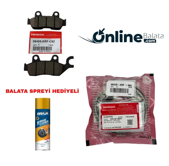 Honda Cbf 150 Fren Balata Takımı Ön Ve Arka Ob4301 ürün görseli 1