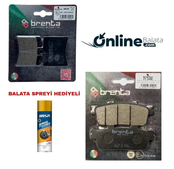 Daelım S3 250 Brenta Fren Balata Takımı Ön Ve Arka Ob4220 ürün görseli 1