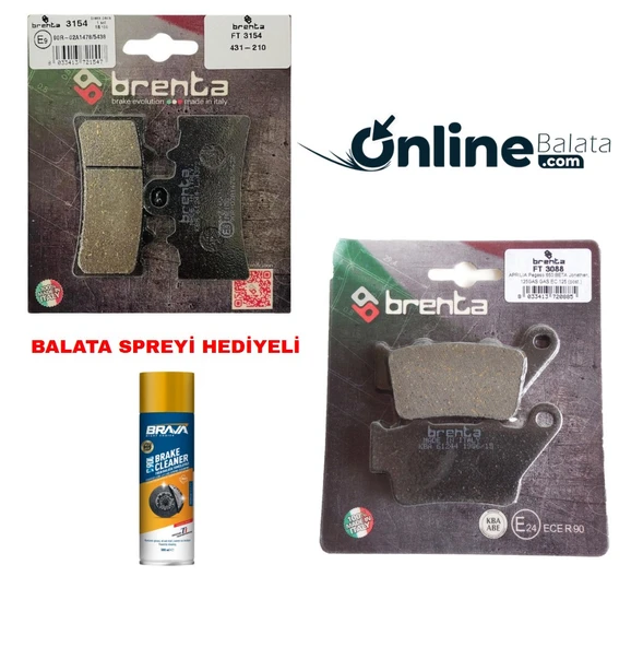Ktm Rc 250 Brenta Fren Balata Takımı Ön Ve Arka Ob4272 ürün görseli 1
