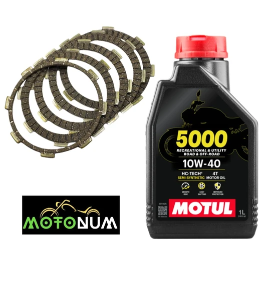 Honda Cb 125E Balata Yağlı Bakım seti Motul 5000 10w40 M0306 ürün görseli 1