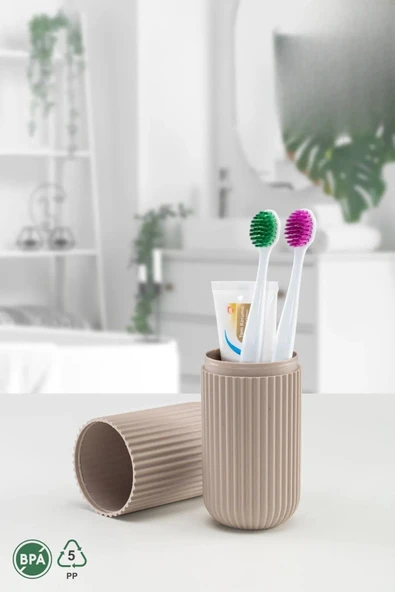 Mithra Life Seyahat Tipi Krem Plastik Diş Fırçası, Gözlük, Aksesuar Kutusu Saklama Kabı MIT1211 ürün görseli 1