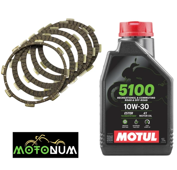 Honda Cbf 150 Balata Yağlı Bakım seti Motul 5100 10w40 M0403 ürün görseli 1