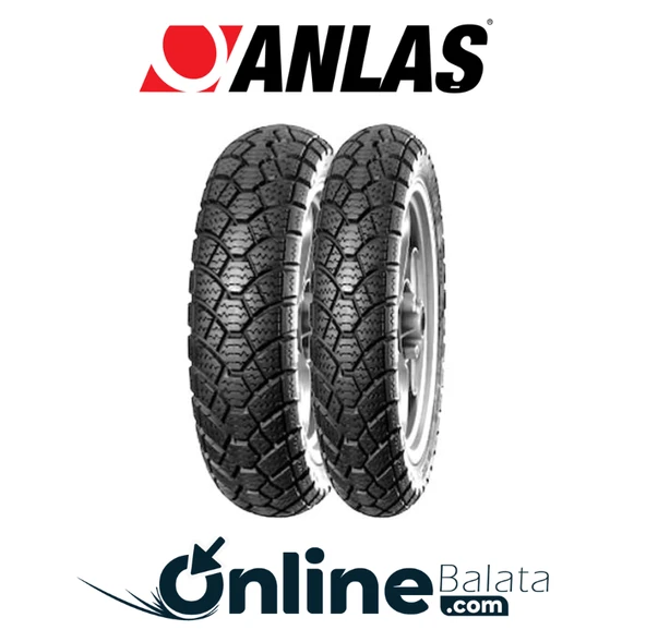 Anlas 3.50-10 90/90-12 Ön Arka Lastik Takım Anlas Sc 500 Winter Grip 2 2025 Üretim Made İn Türkiye Ob0061 ürün görseli 1