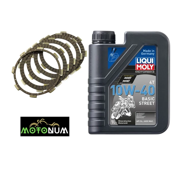 Yamaha Ys 125 Balata Yağlı Bakım seti Liqui Moly Street 10w40 M0816 ürün görseli 1
