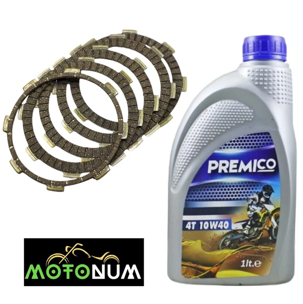 Mondial Kt 125 Balata Yağlı Bakım seti Premico 10w40 M0611 ürün görseli 1