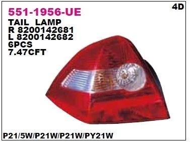 MEGANE II 2003 ARKA STOP LAMBASI SOL DUYSUZ DEPO ürün görseli 1