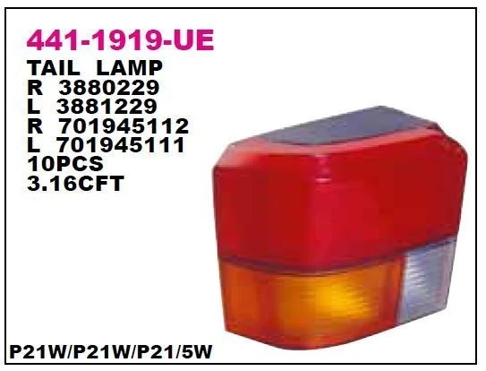 TRANSPORTER 1991-2004 T4 ARKA STOP LAMBASI SOL DEPO ürün görseli 1