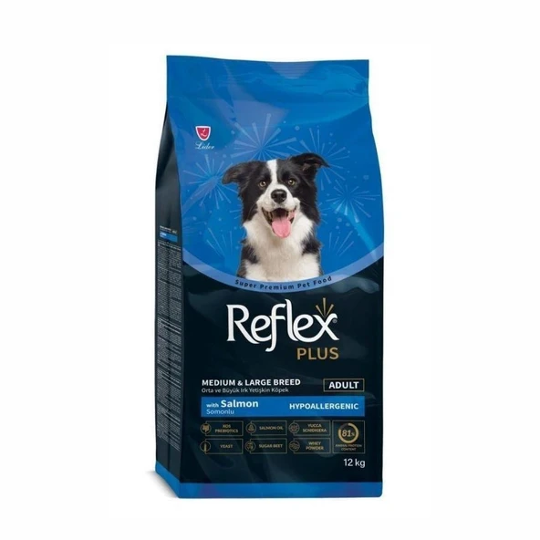 Reflex Plus Somonlu Hipoallerjenik Orta ve Büyük Irk Yetişkin Köpek Maması 12 Kg ürün görseli 1