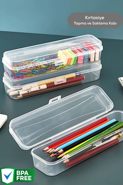 Mithra Life Kalemlik Diş Fırçası Makyaj Seyahat Şeffaf Plastik Saklama Kutusu MIT1237 ürün görseli 1