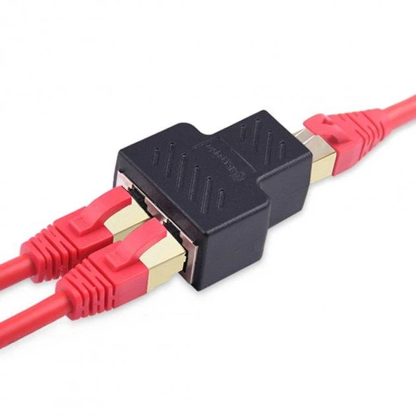 RJ45 Coupler - Ethernet Kablo Birleştirici Adaptör Ağ Çoklayıcı Network Divider ürün görseli 1