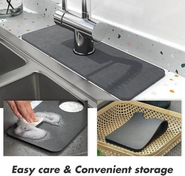 Su Emici Sihirli Lavabo Kenar Matı 38x13cm MC-605 ürün görseli 1