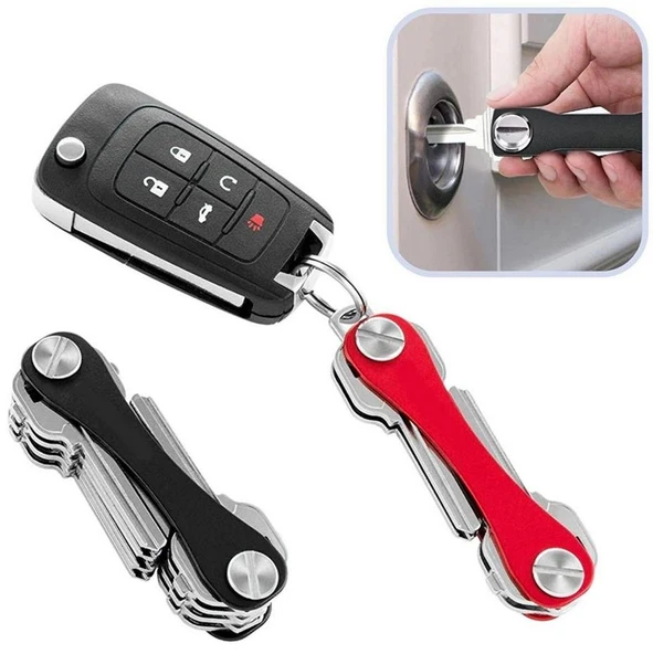 Zhltools Pratik Akılllı Anahtarlık Anahtar Düzenleyici Kompakt Aparat Siyah ürün görseli 1