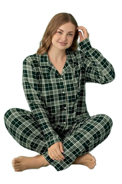 Giulia Romano Büyük Beden Kadın Pijama Takımı Rahat Ev Giyim Kışlık Süet Kumaş Hediyelik ürün görseli 1
