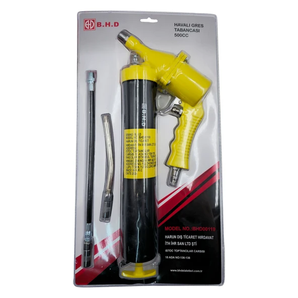 Fixonic B.H.D BHD00119 500cc Havalı Gres Tabancası/Gres Pompası ürün görseli 1