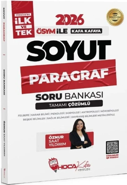 Hoca Kafası 2026 KPSS TYT ALES DGS Soyut Paragraf Soru Bankası ürün görseli 1