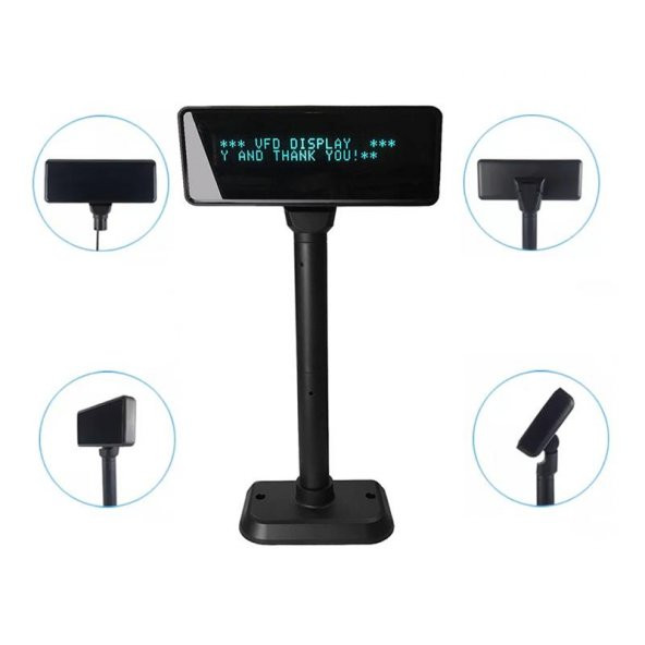 Vfd 2 Satır Müşteri Göstergesi Ayaklı + USB ürün görseli 1
