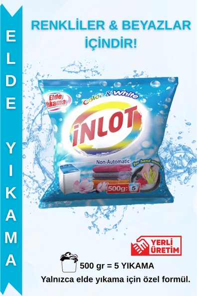 İNLOTMATİC İNLOT ELDE YIKAMA Beyazlar ve Renkliler 500g ürün görseli 1