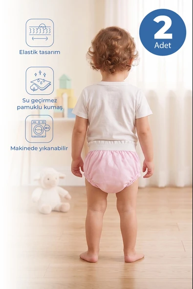 Babyjem 155 Alıştırma Külodu Kutulu 2'li 2 Yaş Pembe ürün görseli 1