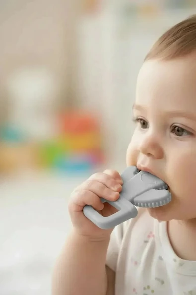Babyjem Diş Kaşıyıcı Kaktüs 628 Gri ürün görseli 1