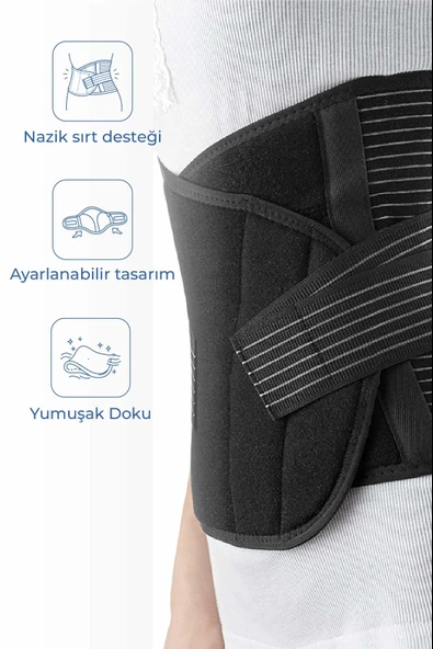 Babyjem Doğum Sonrası Balenli Korse Siyah ürün görseli 1