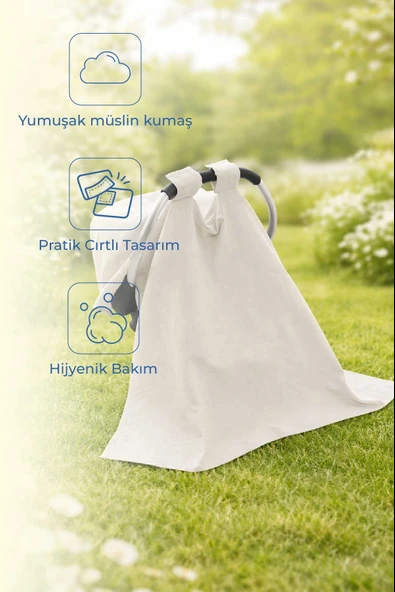 Babyjem Bürümcük Ana Kucağı Örtüsü 809 Ekru ürün görseli 1