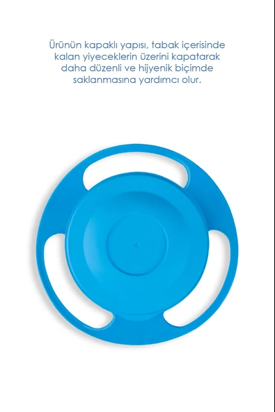 Babyjem Dökülmeyen Tabak - Mavi - Resim 5