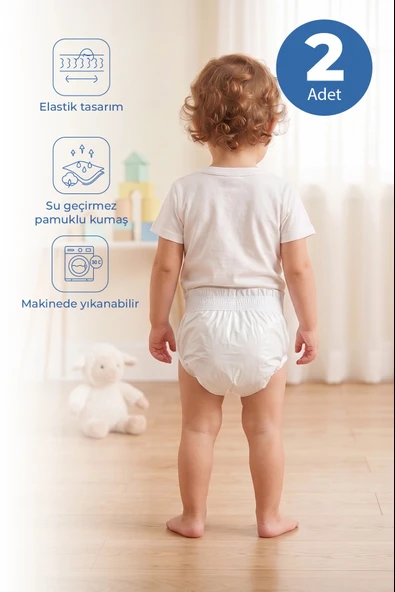Babyjem 155 Alıştırma Külodu Kutulu 2 Li 2 Yaş Beyaz ürün görseli 1