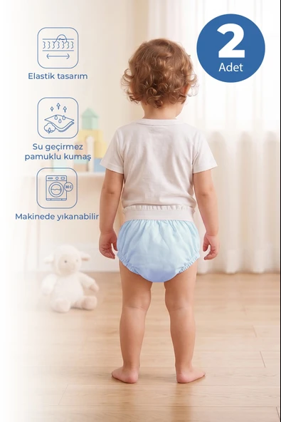 Babyjem 155 Alıştırma Külodu Kutulu 2'li 3 Yaş Mavi ürün görseli 1
